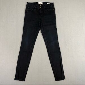 Frame Le Skinny de Jeanne Black‎ Denim Skinny Jeans Womens Size 27